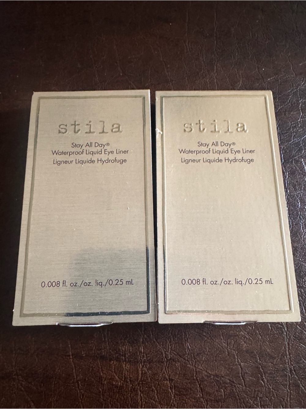 Two Stila Stay All Day Waterproof Liquid Eye Liner — Black - Picture 3 of 3